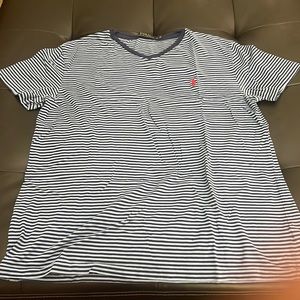 Striped blue polo t shirt in good condition